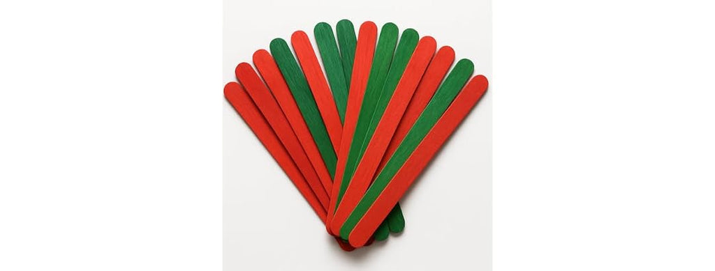 Christmas Craft Sticks Red & Green 500ct