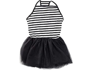 Midlee Elegant Black & White Stripe Tutu