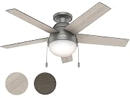 Hunter Fan 46" Matte Silver, Contemporary