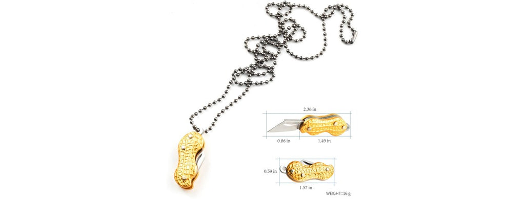 Portable Folding Knife Peanut-Shaped