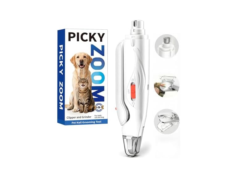 2-in-1 Dog & Cat Nail Clippers and Grinder wi