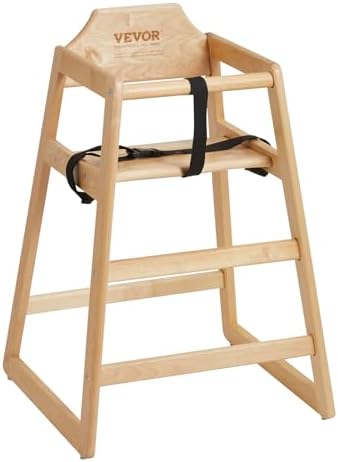 VEVOR Wooden High Chair for Babies &