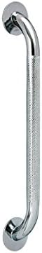 Drive Medical Drive Silver Knurled Steel Wall Grab Bar