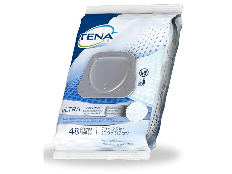 Tena Ultra Incontinence Adult Wipe, 48 Count