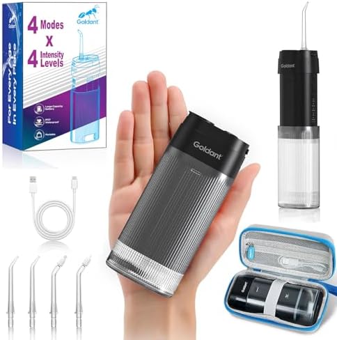 Black Portable Cordless Water Flosser