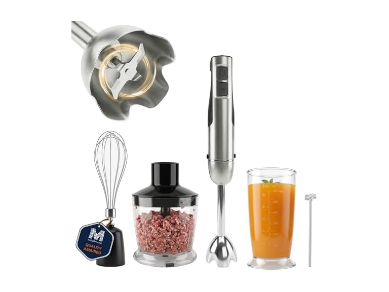 Megawise 1000W 5-in-1 Immersion Hand Blender