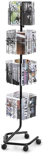 Brochure Display Rack, 4-Tier 32 Pockets