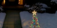 MERRYLITE Solar LED Metal Christmas Tree