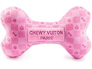 Haute Diggity Dog Chewy Vuiton Bone Plush Squ