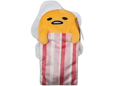 8” Gudetama Squishy Plush with a Bacon Blanket