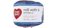 Red Heart Roll with It Sparkle Yarn - Amethyst