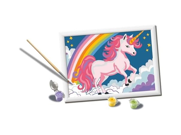 Ravensburger Creart Pink Unicorn Paint by Numbers Kit for Children