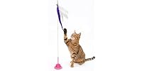 ASPCA Suction Cup Cat Toy Interactive Wand, Pink