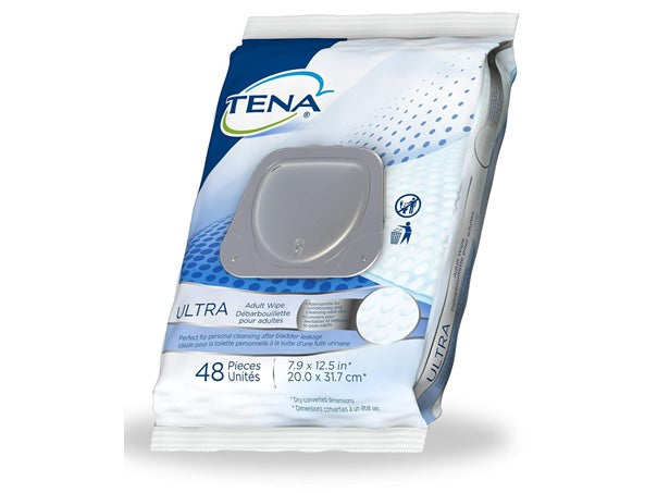 Tena Ultra Incontinence Adult Wipe, 48 Count