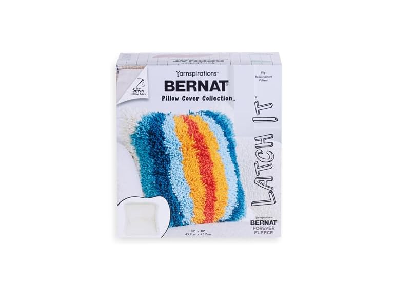 Bernat Latch It Kit – Fleece Pillow Cover, Flip