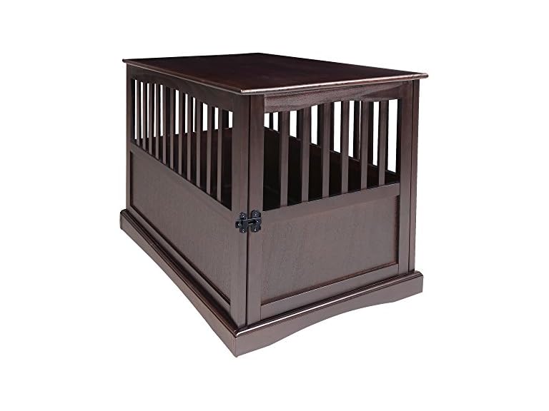 Casual Home Wooden Large Pet Crate, End Table