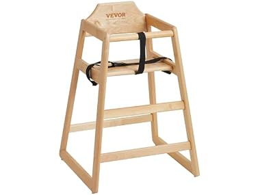 VEVOR Wooden High Chair for Babies &