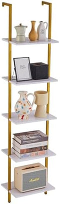 Ladder Shelf, 5-Tier Bookshelf 15.6x11.8in, Open