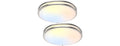 TOBUSA 18inch 50W LED Flush Mount Ceiling Lights 5600lm, 2 Pack