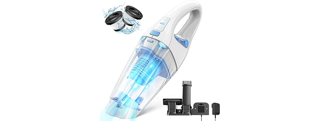 FUOAYOC Handheld Vacuum Cordless (White)