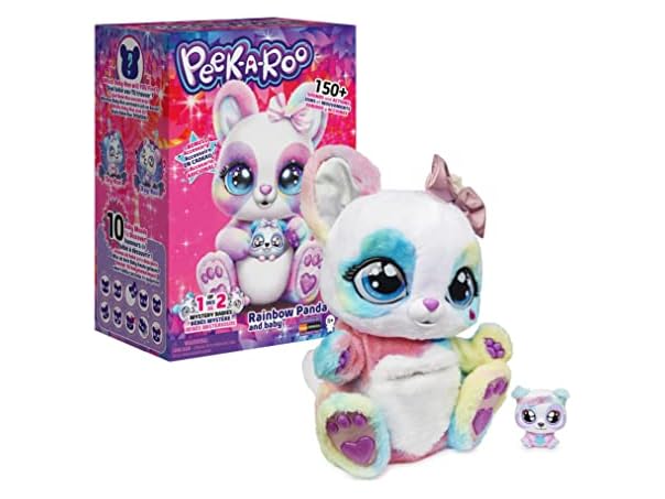 Interactive Rainbow Plush Toy and Baby