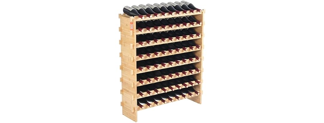 VEVOR 72 Bottle Stackable Modular Wine