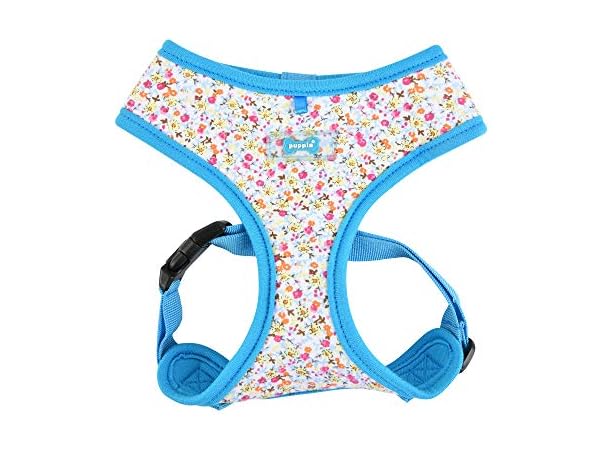 Puppia Wildflower Harness A - Sky Blue - M