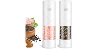 FRTONYI Salt and Pepper Grinder Set, White