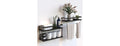 Wall Mounted Floating Shelves, 2+1 Tier