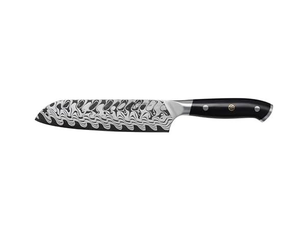 HENCKELS Compass Damascus 7-inch Damascus Santoku Knife