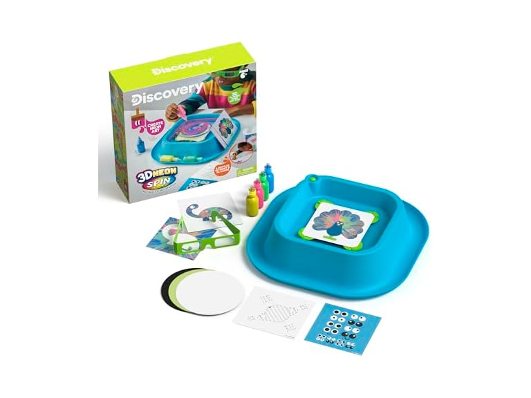 Discovery 3D Neon Spin Motorized Art Station