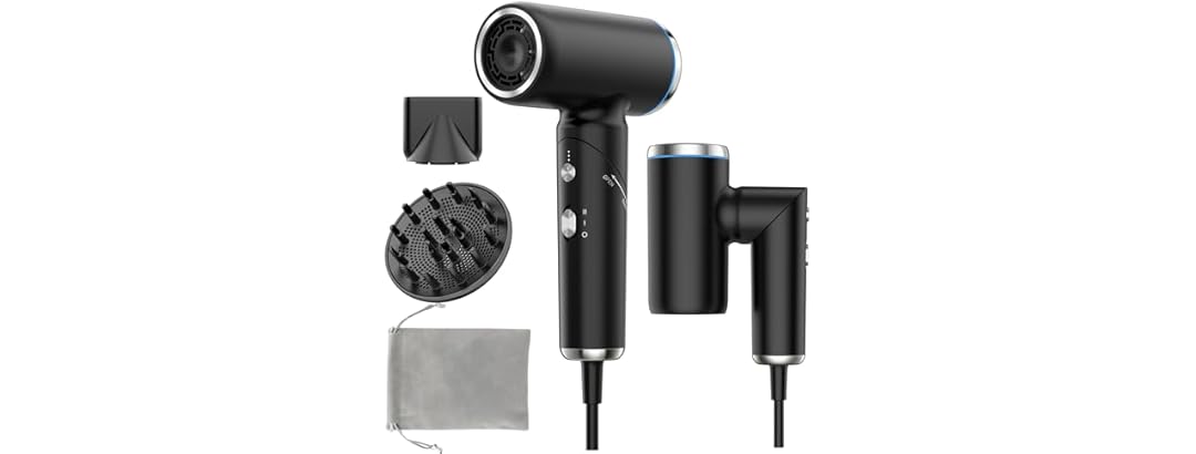 WEEYUM Folable hair dryer-Blcak