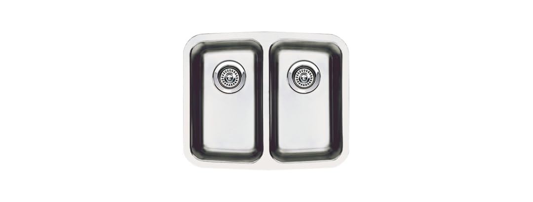 Blanco Double Bowl Bar Sink Stainless Steel