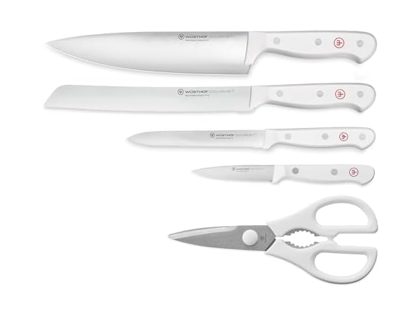 WUSTHOF Gourmet White 5-Pc Chef's Set