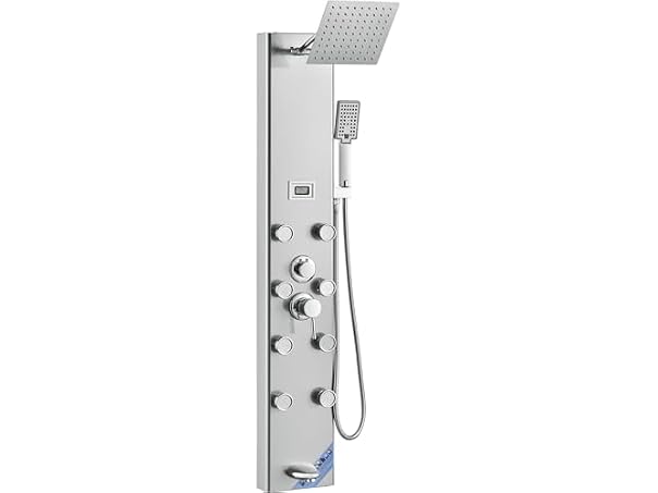 Shower Panel System, 5 Shower Modes, Digital