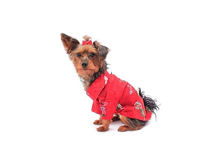 Hawaiian Matching Pattern Dog Aloha Shirt in