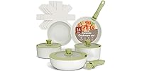 14pc Pots and Pans Set Non Stick Ceramic