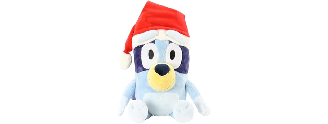 Animal Adventure Bluey with Santa Hat 12-in Plush