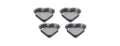 Cuisinart 4pc Mini Heart Pan Set
