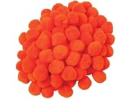 Creativity Street Pom Pons 100-Pc 1" Orange