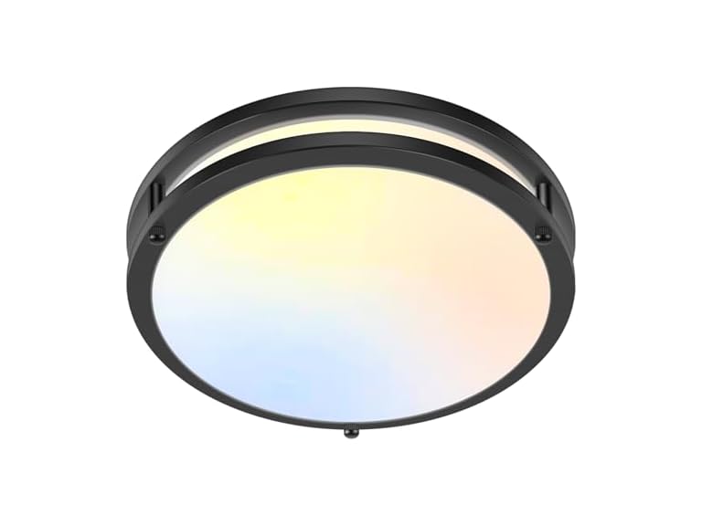 GoBright 36W LED Ceiling Light 12" Black