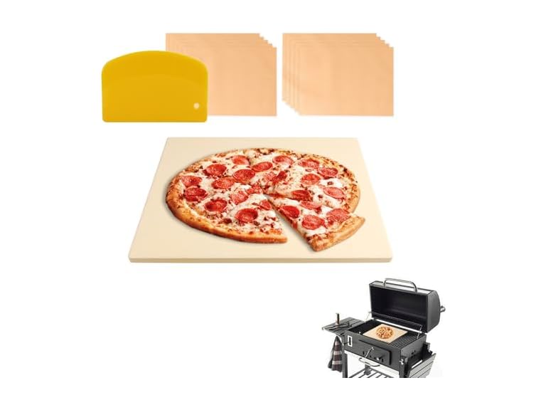 MAXTBEE 15x12 Inch Rectangle Pizza Stone