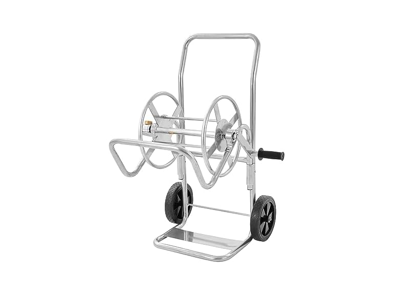 Hose Reel Cart, Hold Up to 200 ft of 5/8’’ Hose