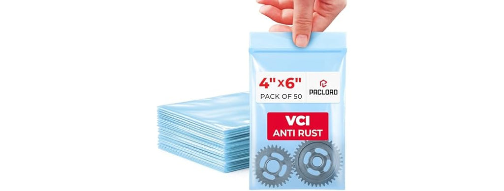 VCI Reclosable Poly Bags 4" x 6", Pack of 50