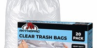 55 Gallon 2 Mil Clear Trash Bags