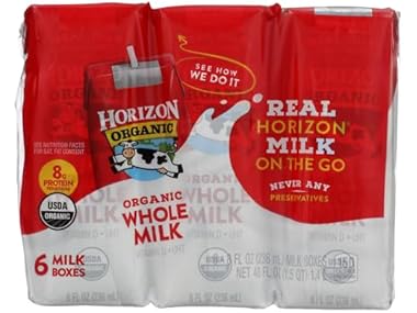 HORIZON ORGANIC Organic Whole Milk 6pk, 48 FZ