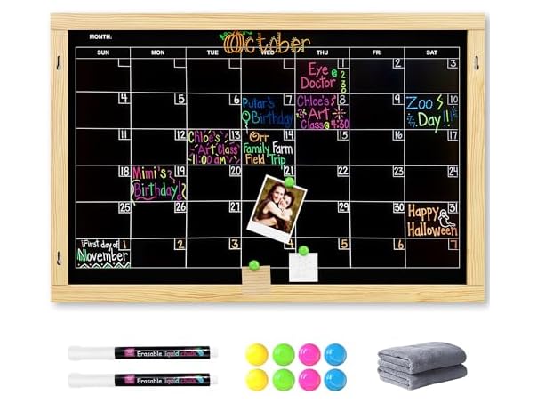 Chezerra Double-Sided Magnetic Chalkboard