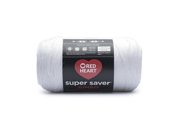 Red Heart Super Saver Jumbo Yarn, White