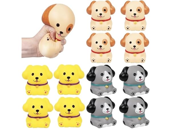 4" Squish and Stretch Dog 12ct