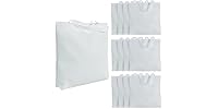 Fun Express DIY White Poly Tote Bags 12Pk